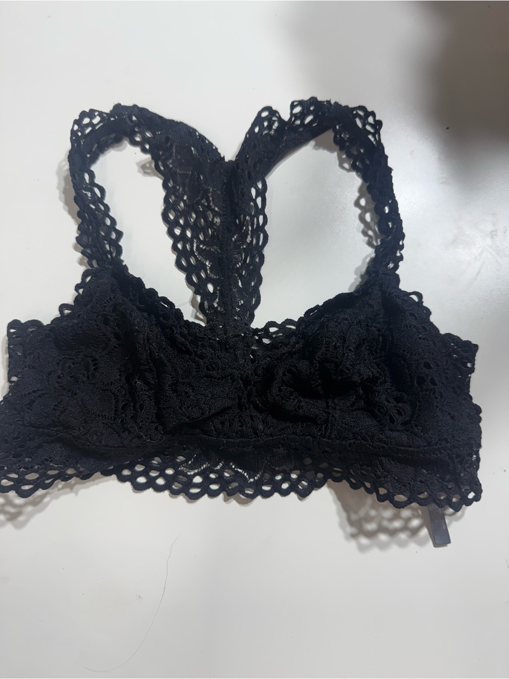 aerie Black Lace Racerback Bralette